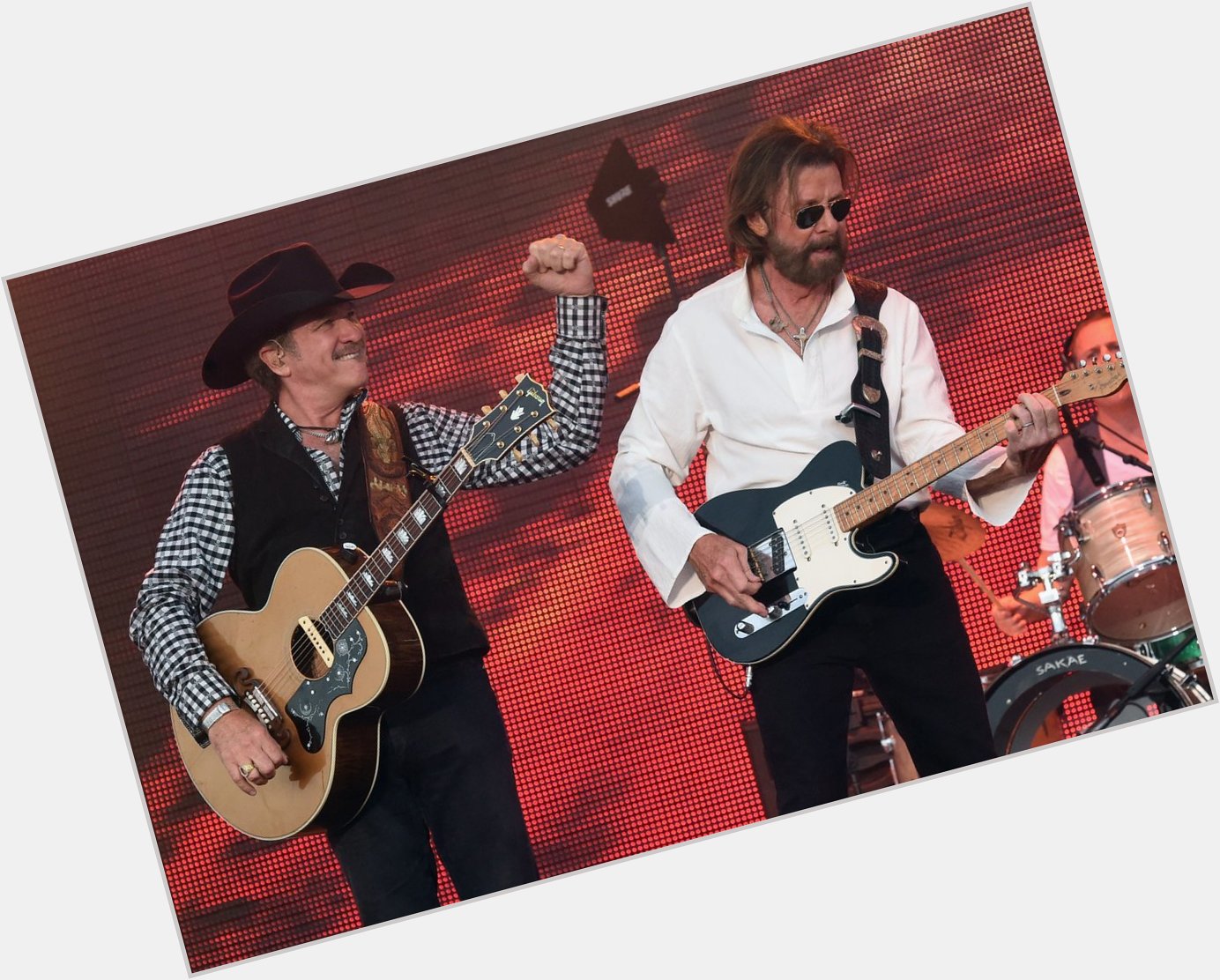 Happy Birthday, Ronnie Dunn (right) of Coleman Texas who turns 68. (Photo by Rick Diamond/Getty Images) 