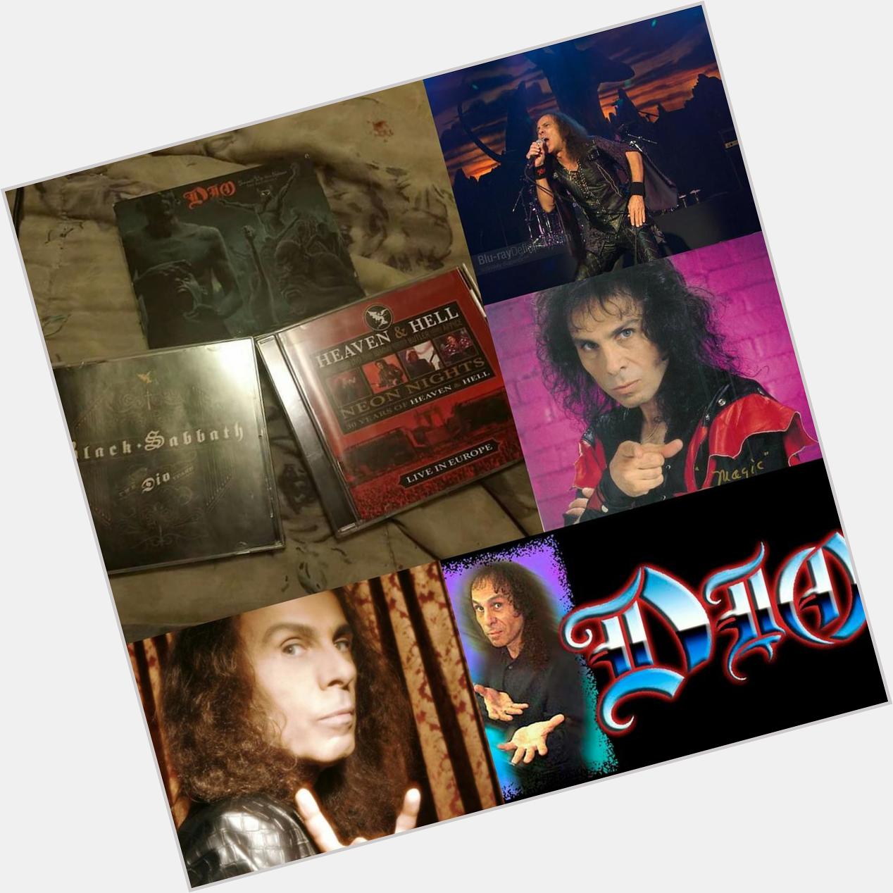 Happy birthday to the late Ronnie james DiO listening to Dio/Black Sabbath/Heaven&Hell today R.l.P DiO. \\m/ 