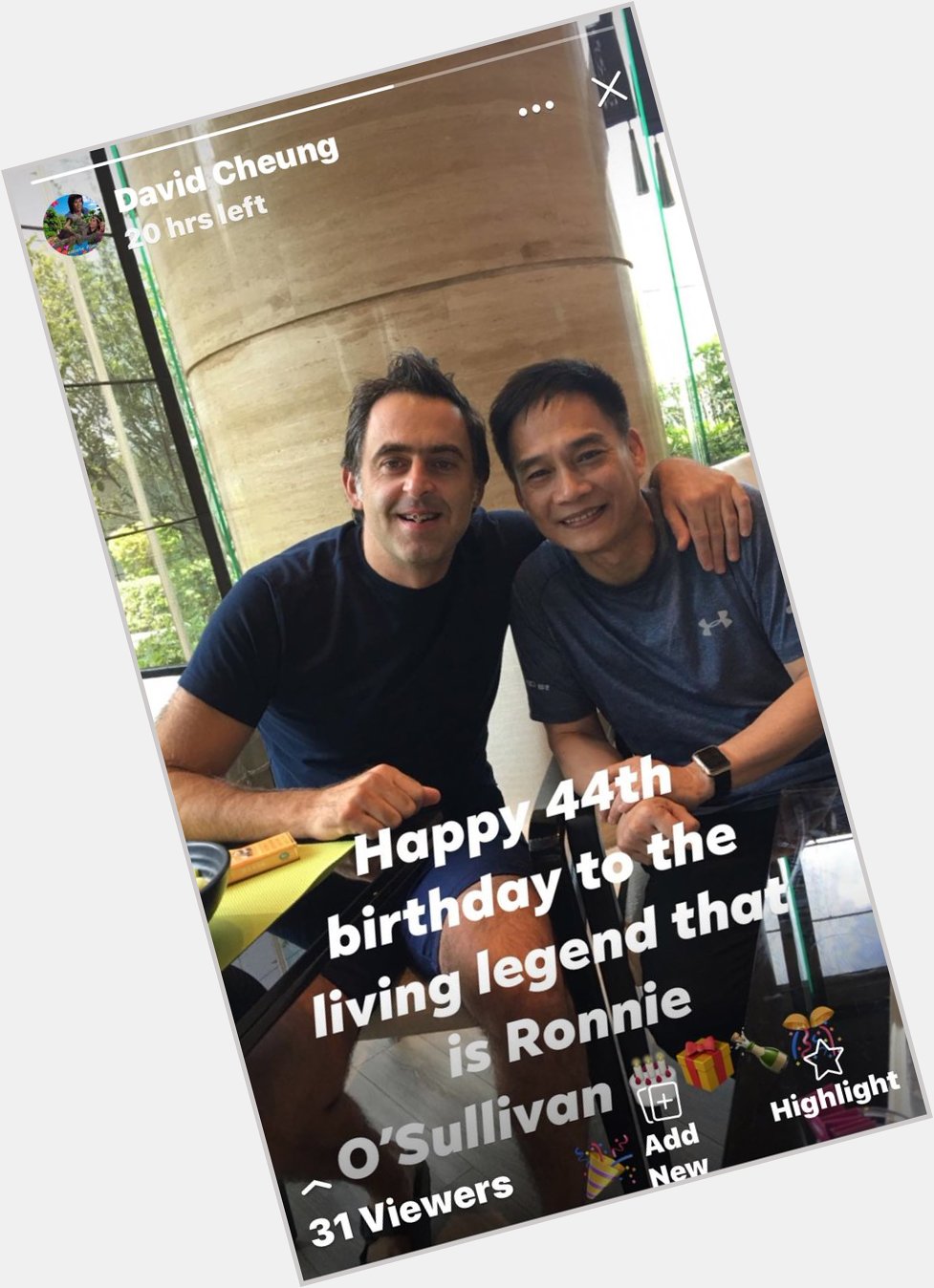 Happy 44th Birthday to the living legend Ronnie O Sullivan, wish good health and happiness      