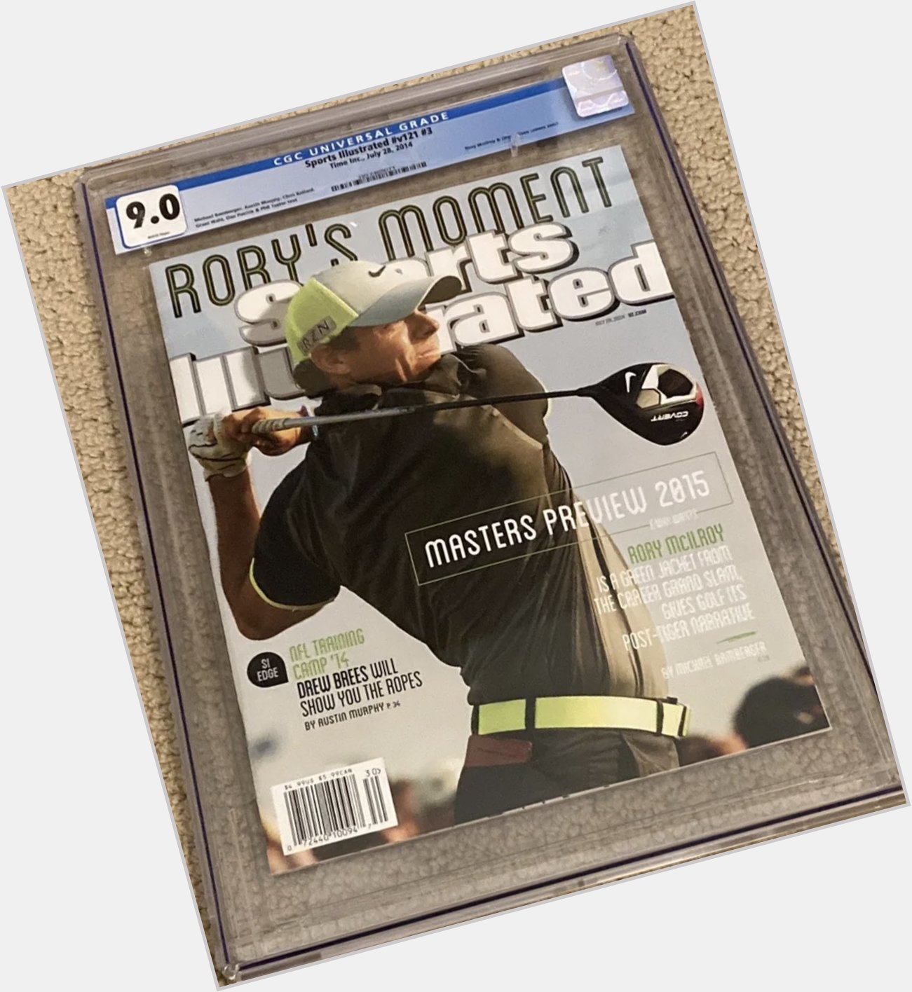 Happy 34th birthday to Rory McIlroy!  This is his 1st Sports Illustrated from 2014 graded at 9.0.  