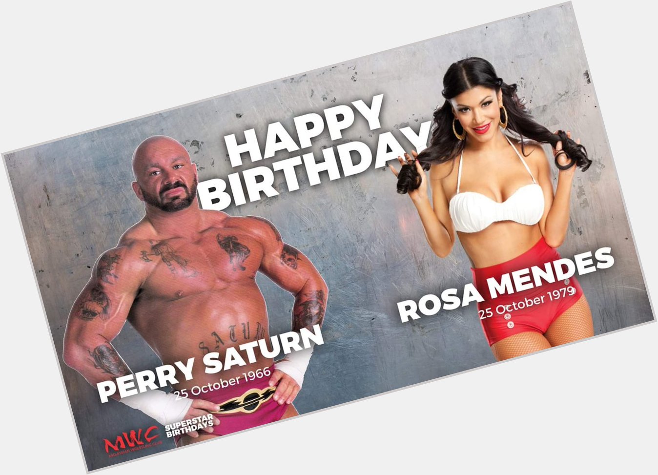 Happy Birthday to two Former WWE Superstars and Rosa Mendes  