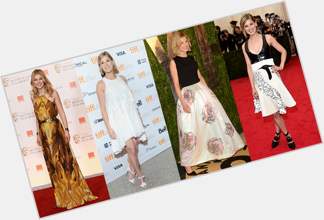 Happy birthday, Rosamund Pike! Check out the star\s best red carpet looks ever:  