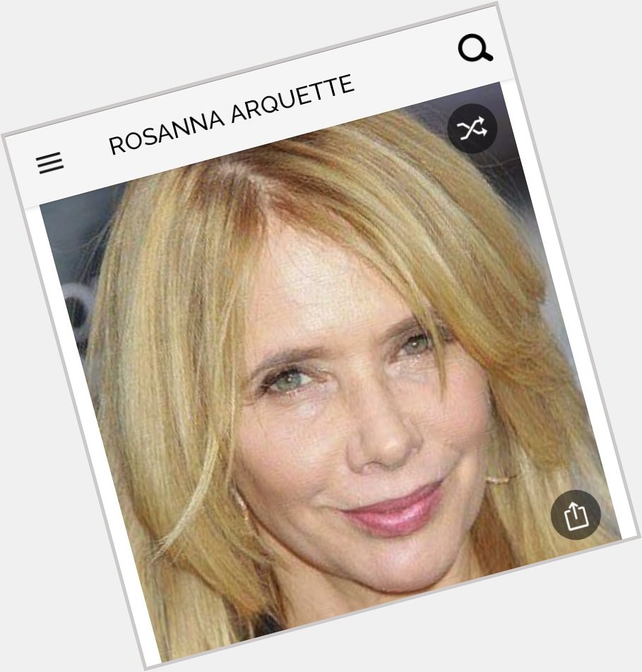 Happy birthday to this great actress.  Happy birthday to Rosanna Arquette 