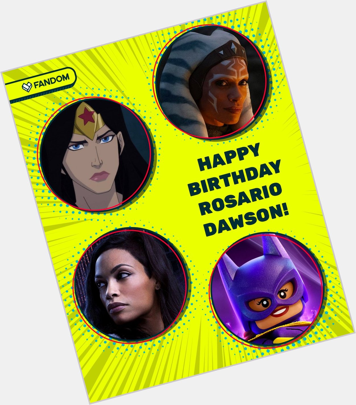 Happy Birthday Rosario Dawson She\s in rare company: Star Wars DC Marvel 
