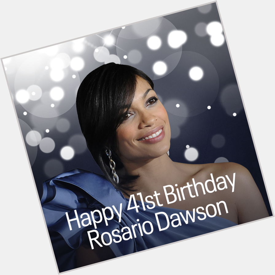 Happy 41st birthday to actress Rosario Dawson. 