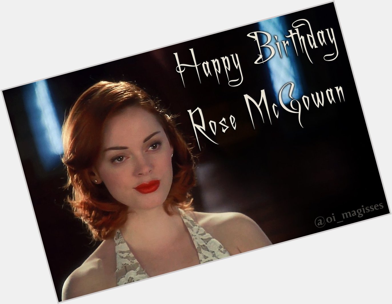 Bon anniversaire à la belle Rose McGowan
Elle fête ce 5 Septembre 2021 ses 48 ans
Happy Birthday Rose 