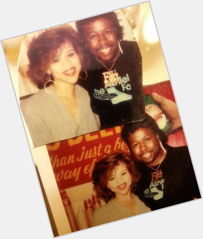 Happy Birthday Rosie Perez(flashback pic with yours truly Bowlegged Lou) congrats on being a new regular on THE VIEW 