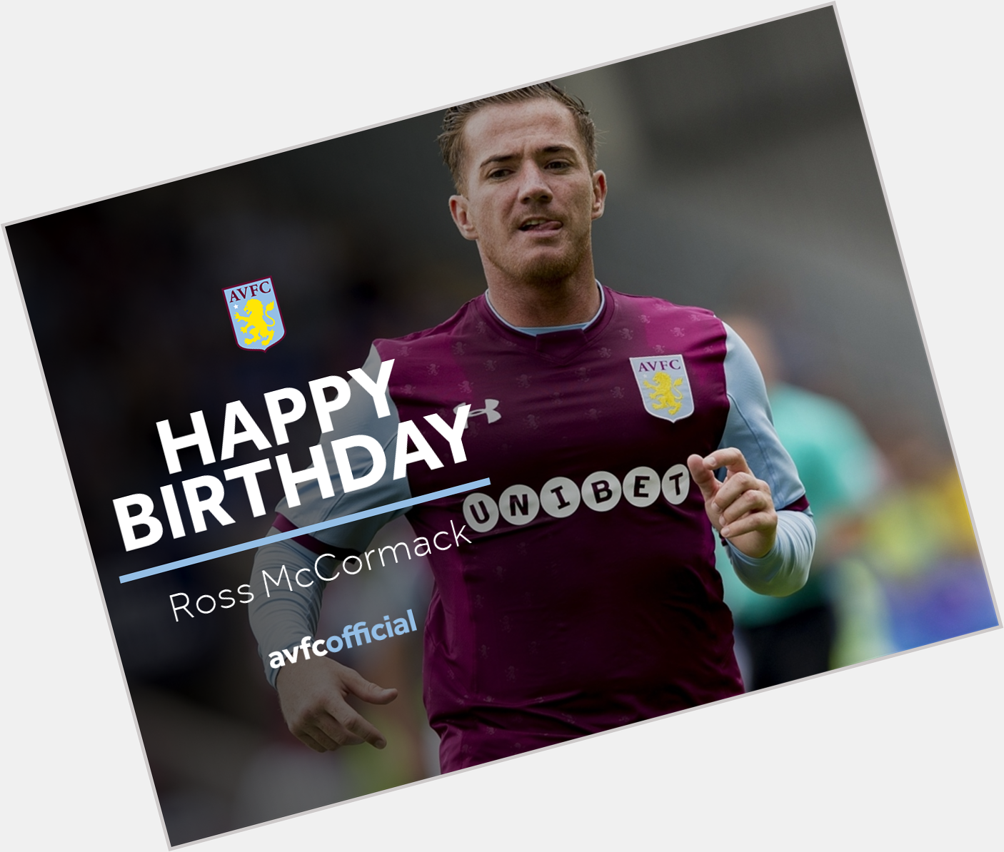  Today we\re wishing a happy birthday to Ross McCormack...

Enjoy the rest of your day Ross!  