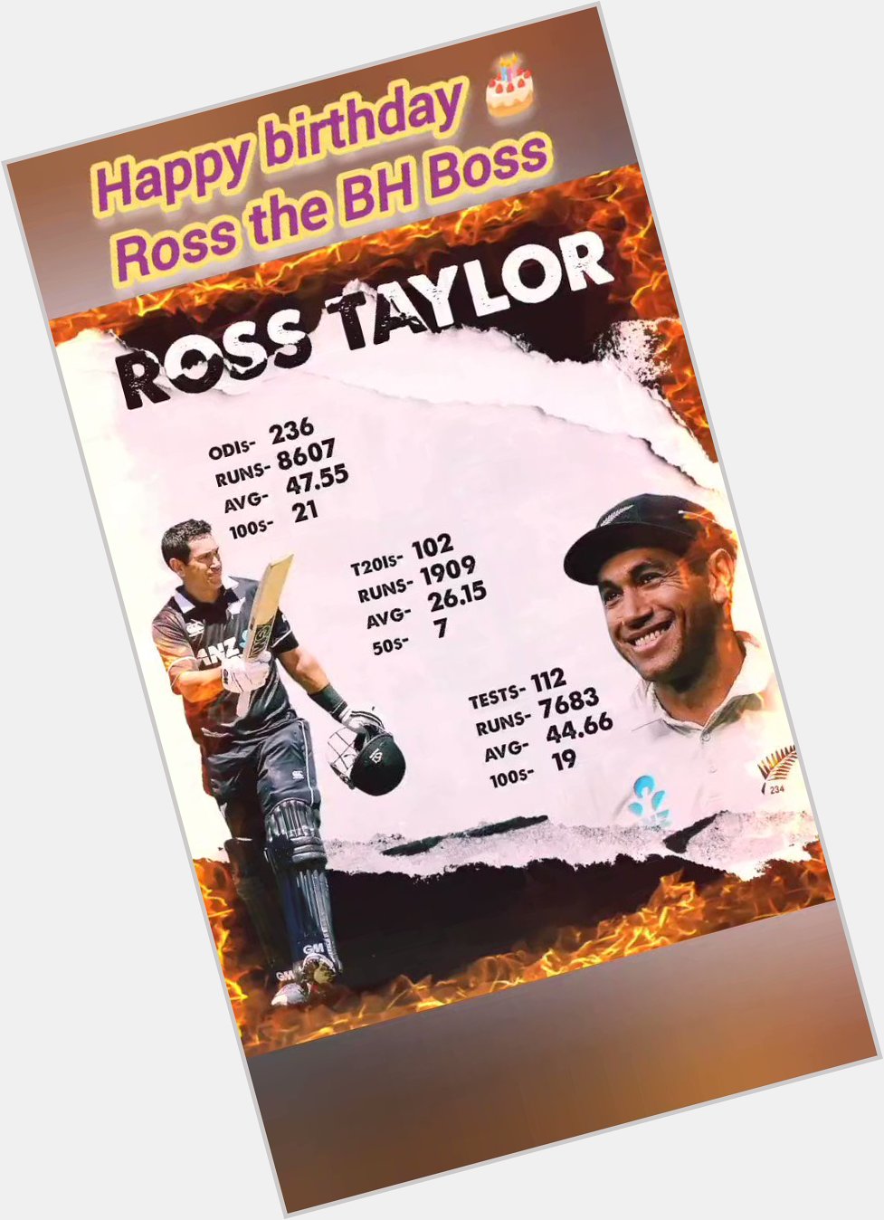 Ross Taylor | happy birthday |        