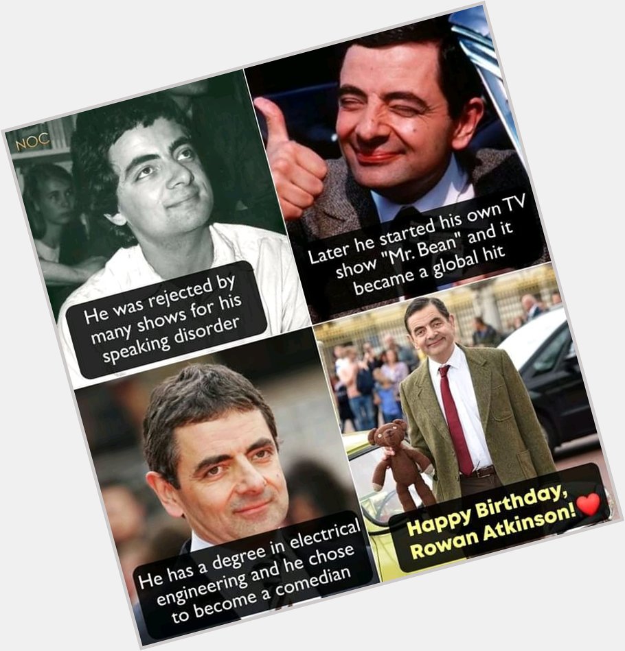 Happy birthday to one of the most inspirational figures Rowan Atkinson aka  