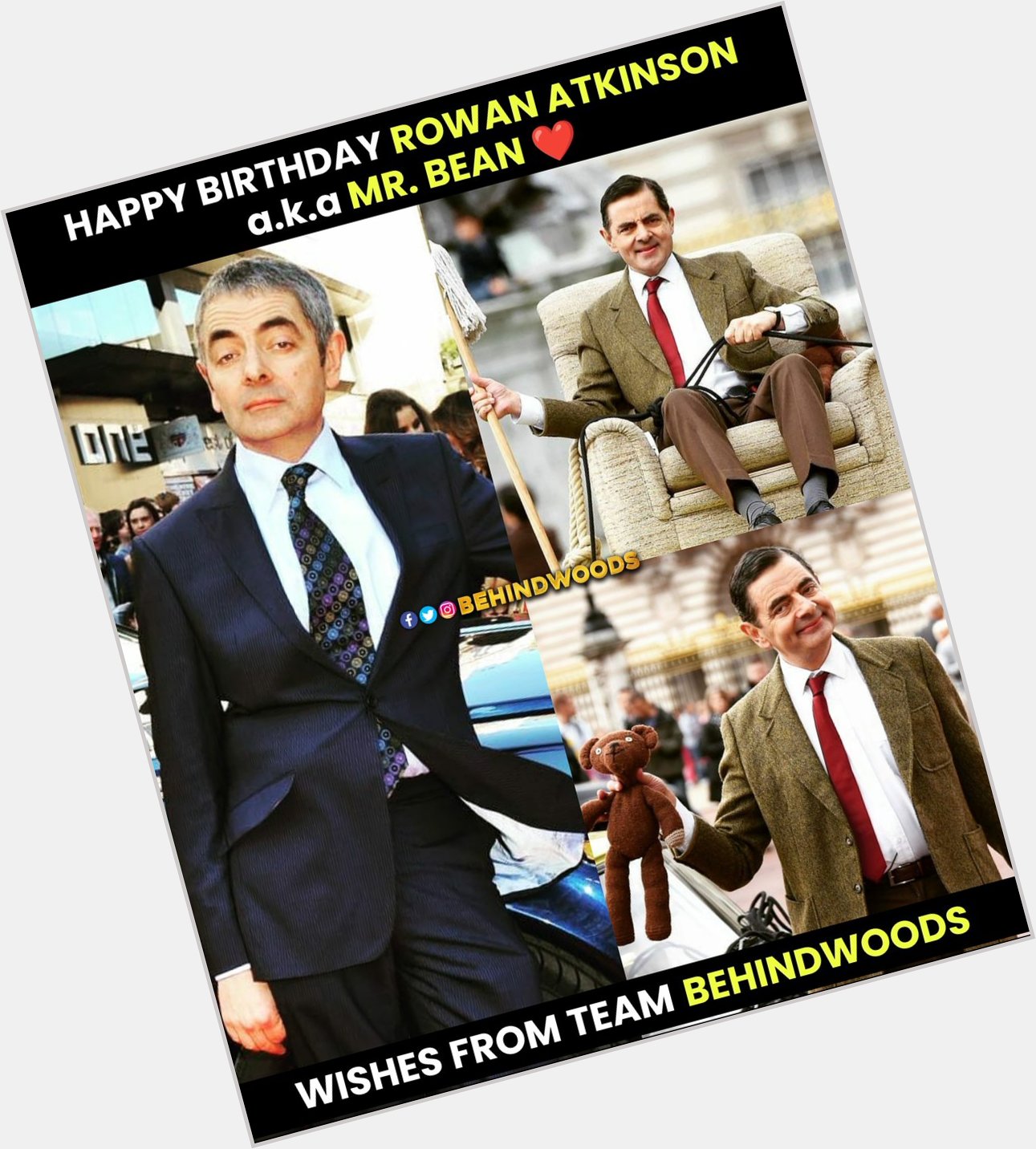 Happy Birthday Rowan Atkinson a.k.a Mr. Bean       