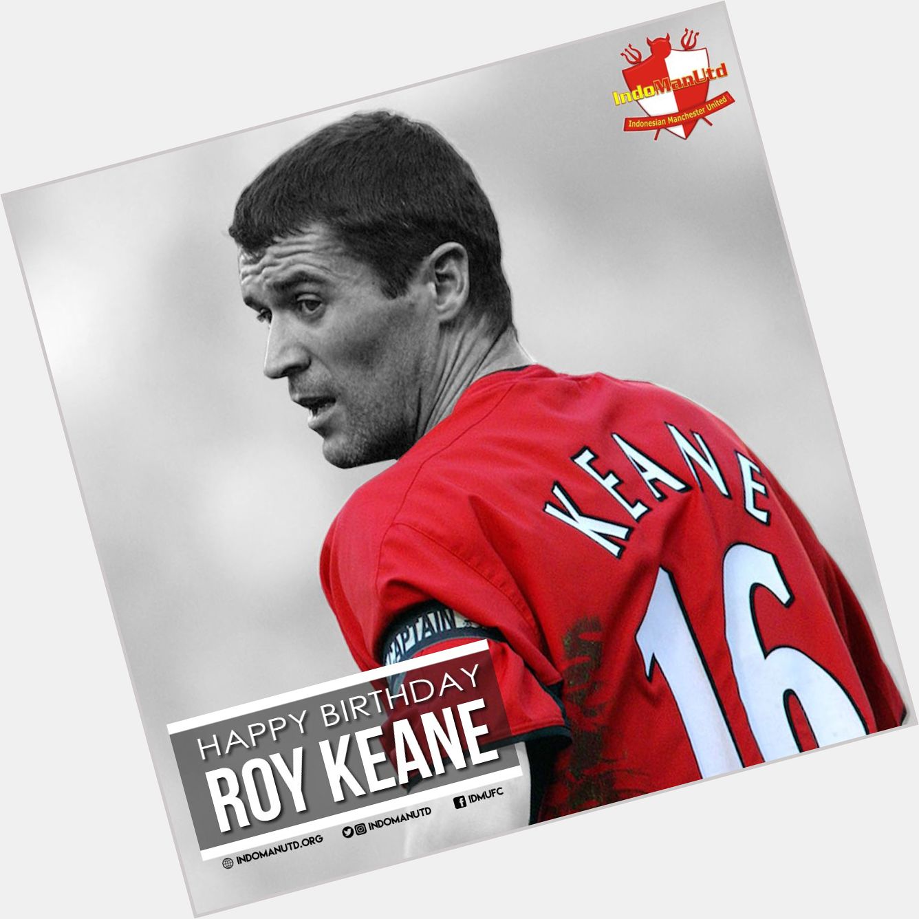 Happy 46th birthday former skipper Roy Keane   