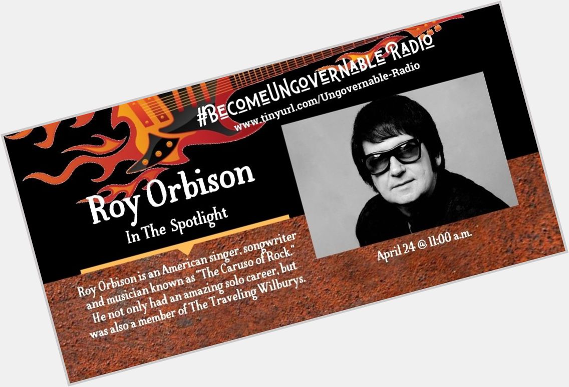 It\s a Happy Belated Birthday to Roy Orbison today as we put  him In The Spotlight!

 
