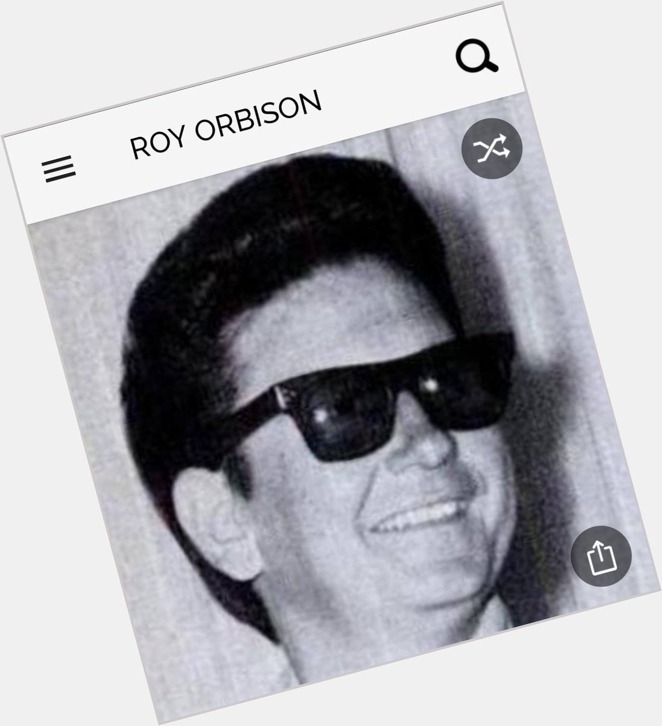 Happy Birthday to this fabulous singer.  Happy Birthday to Roy Orbison 