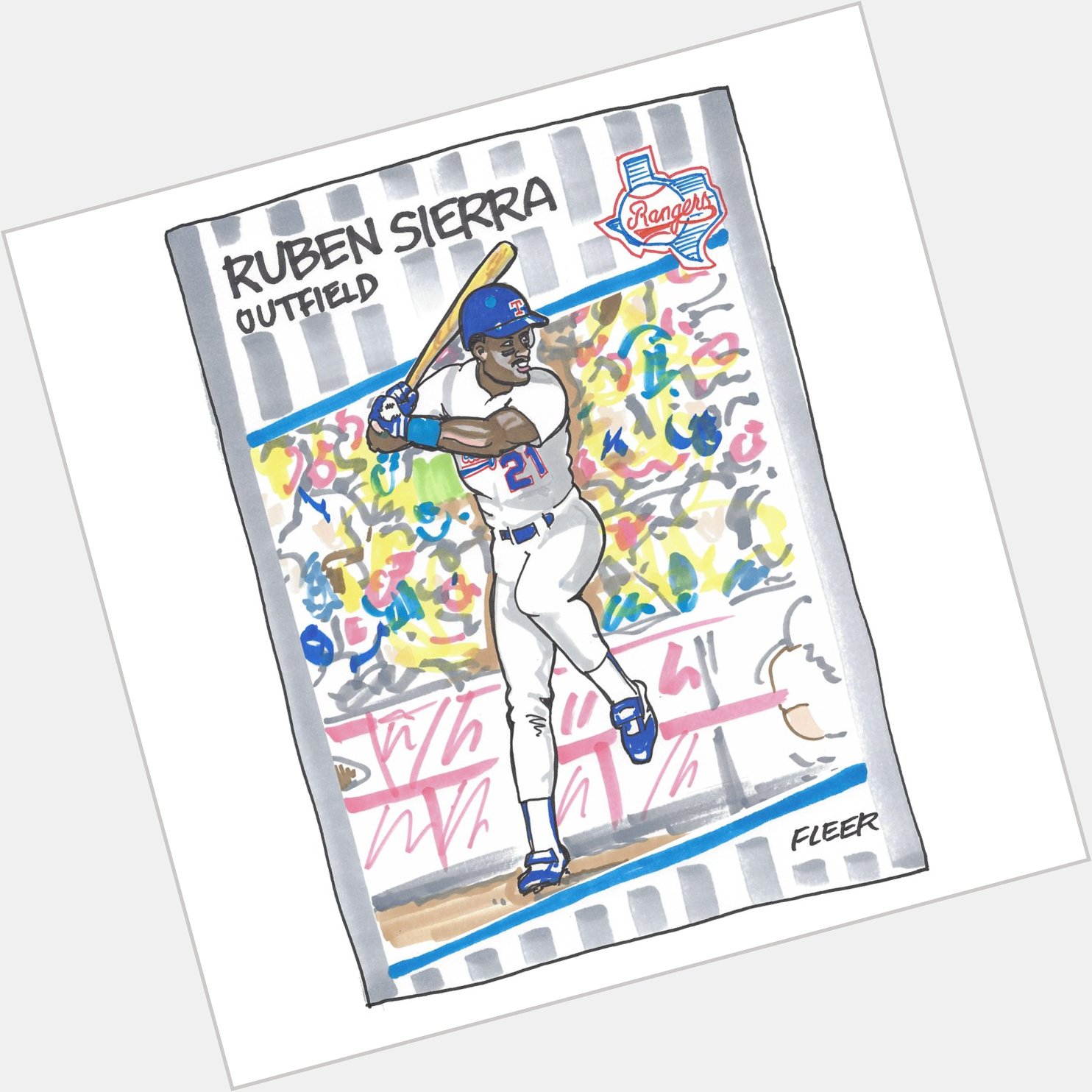 Happy Birthday Ruben Sierra.
20 year career - 2152 hits, 306 HR, 1322 RBI.  Not bad  