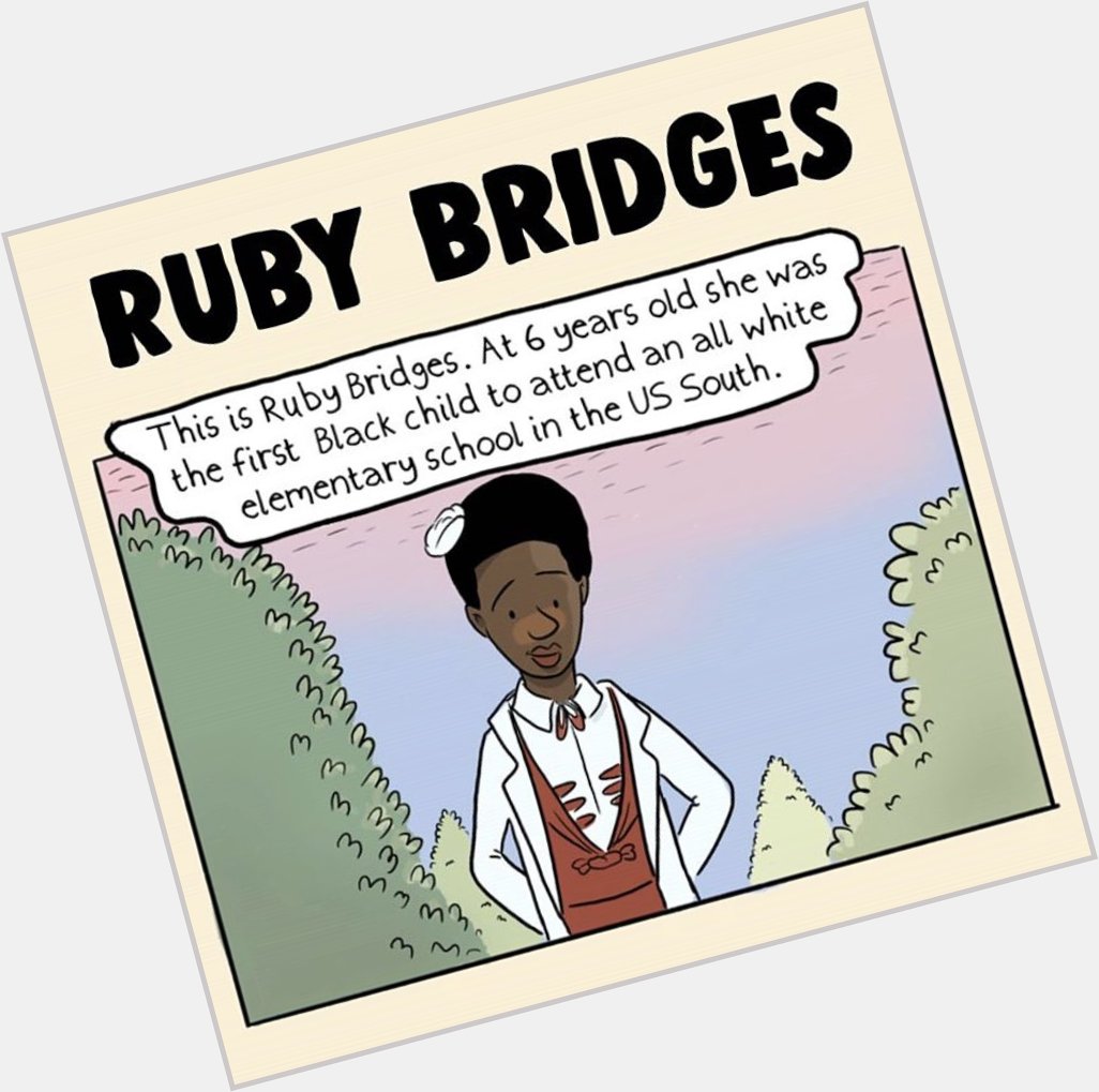 Happy 66th birthday, Mrs. Ruby Bridges!      