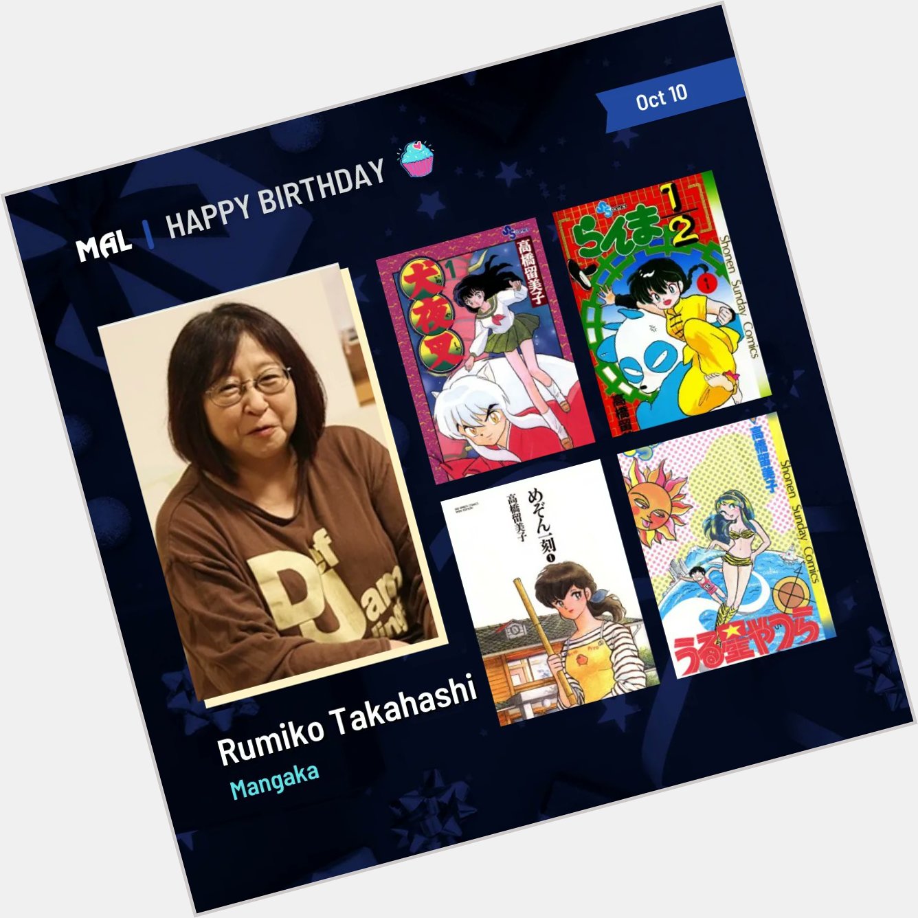 Happy birthday to Rumiko Takahashi! Full profile:  