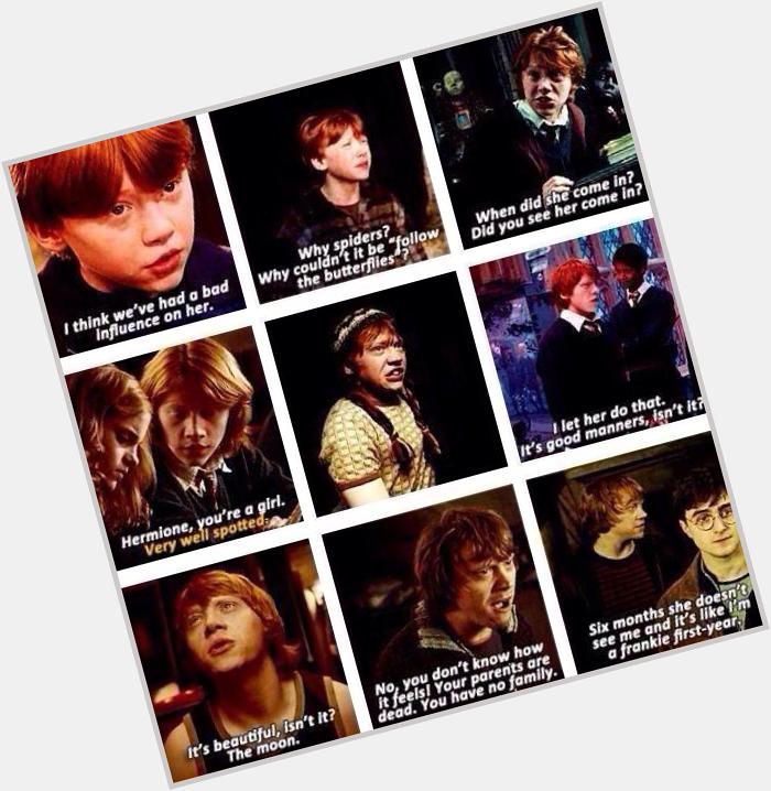 Happy birthday Rupert Grint|No one else couldve played Ron Weasley better  than you 