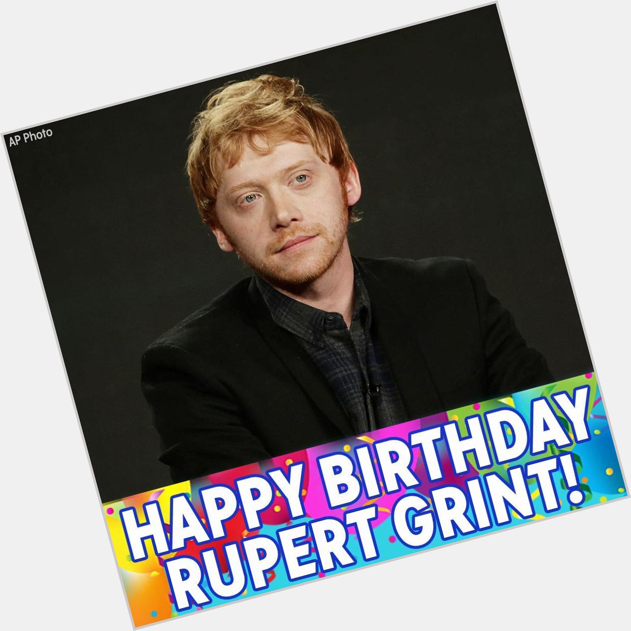 Happy birthday to Harry Potter star Rupert Grint! 