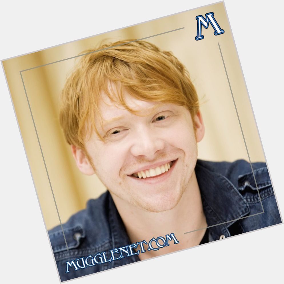 Happy birthday to the amazing Rupert Grint, who of course played Ron Weasley in the films! 