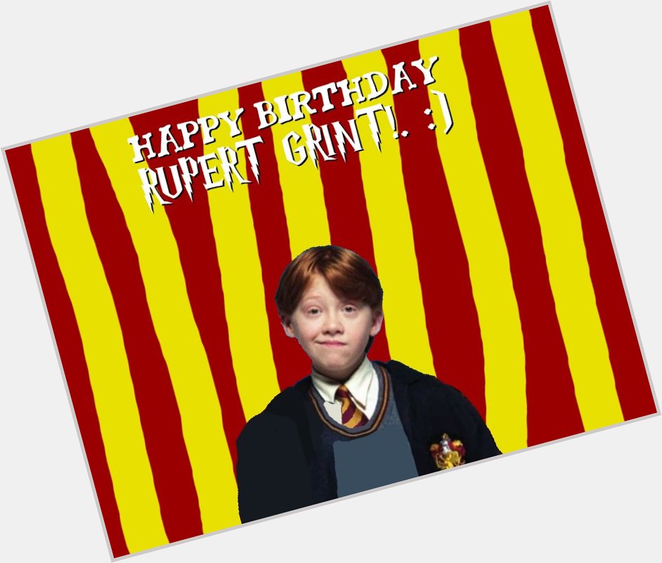Happy Birthday Rupert Grint!. :) 