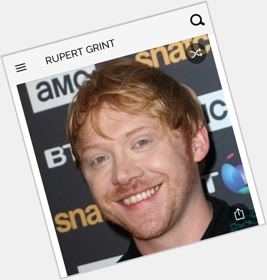 Happy birthday to this great actor.  Happy birthday to Rupert Grint 