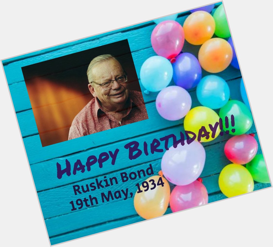BookLustic wishes Ruskin Bond a very happy 85th birthday!!! 