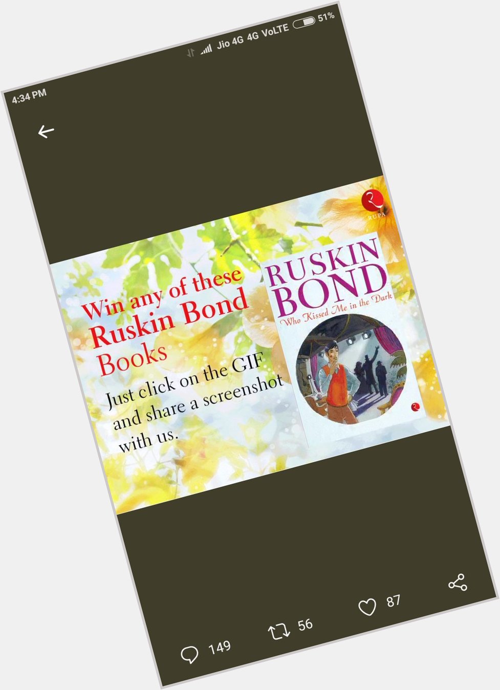  Happy birthday Ruskin Bond! 