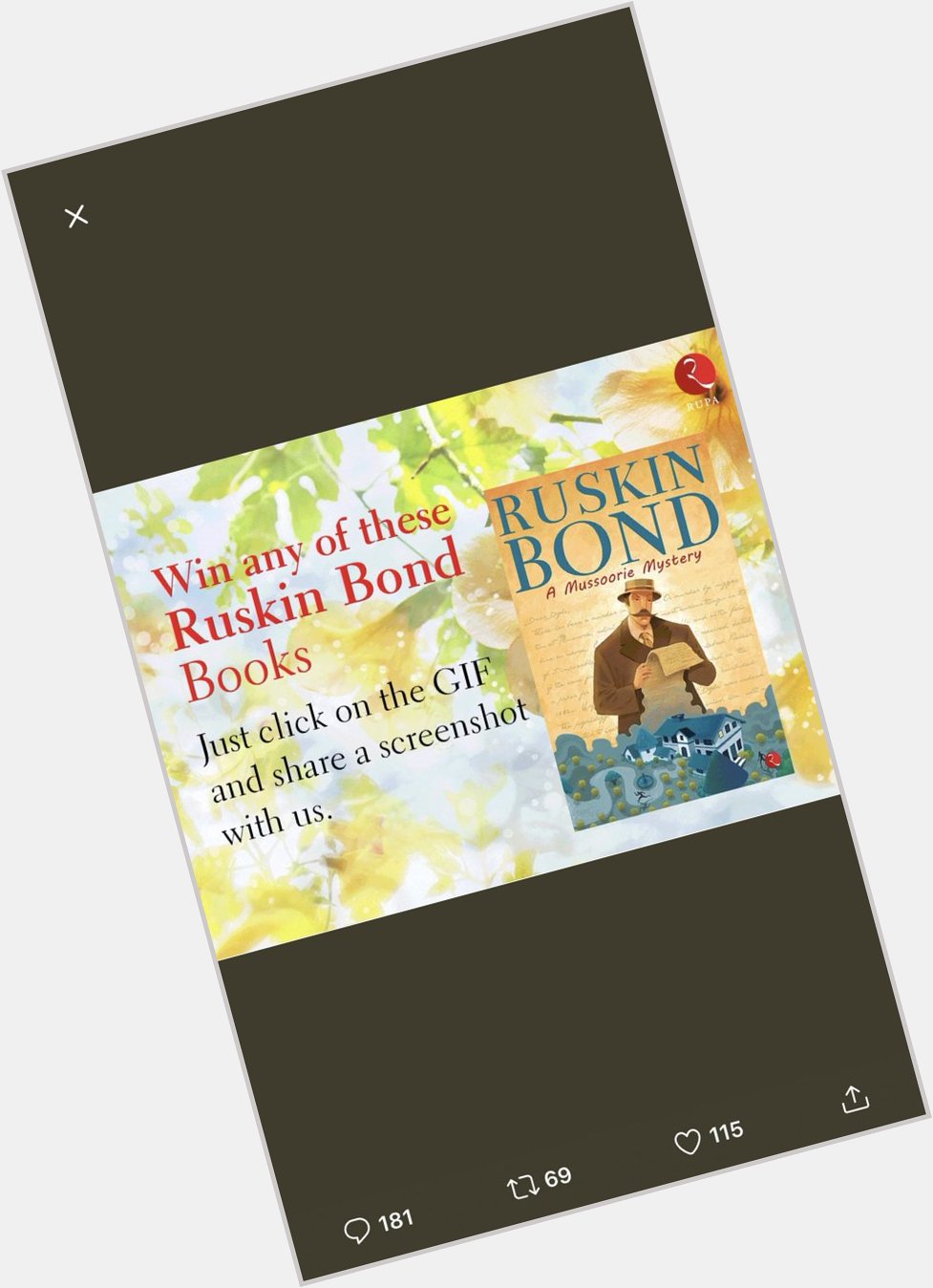  Happy Birthday Ruskin Bond! 