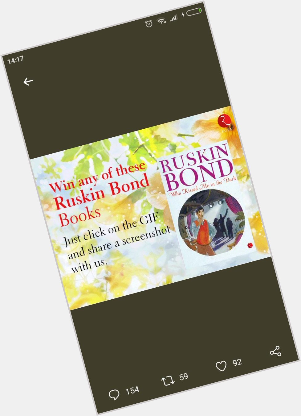  Happy birthday Ruskin Bond. 
