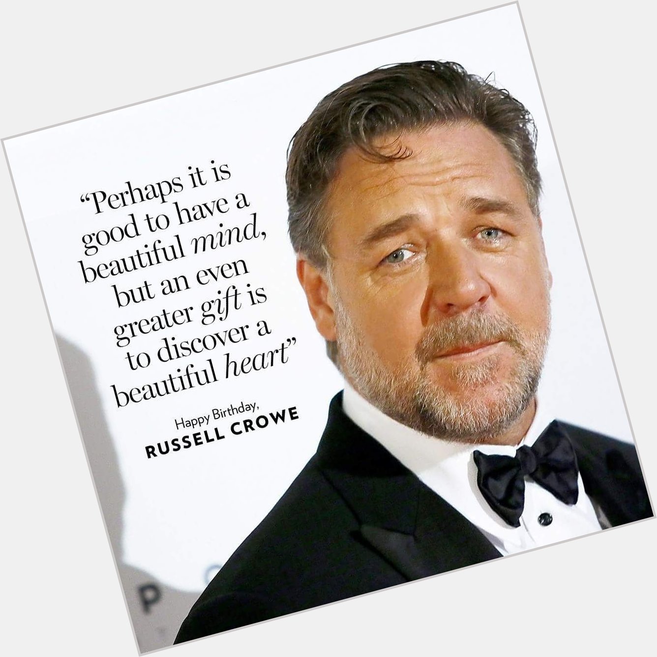 Happy Birthday to my perennial favourite actor Russell Crowe ...  