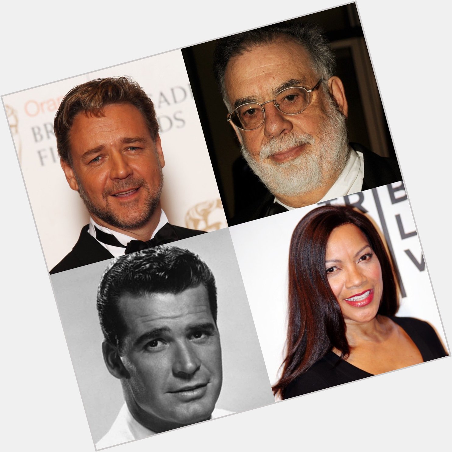 Happy Birthday Russell Crowe, Frances Ford Coppola, James Garner, and Grace Hightower      