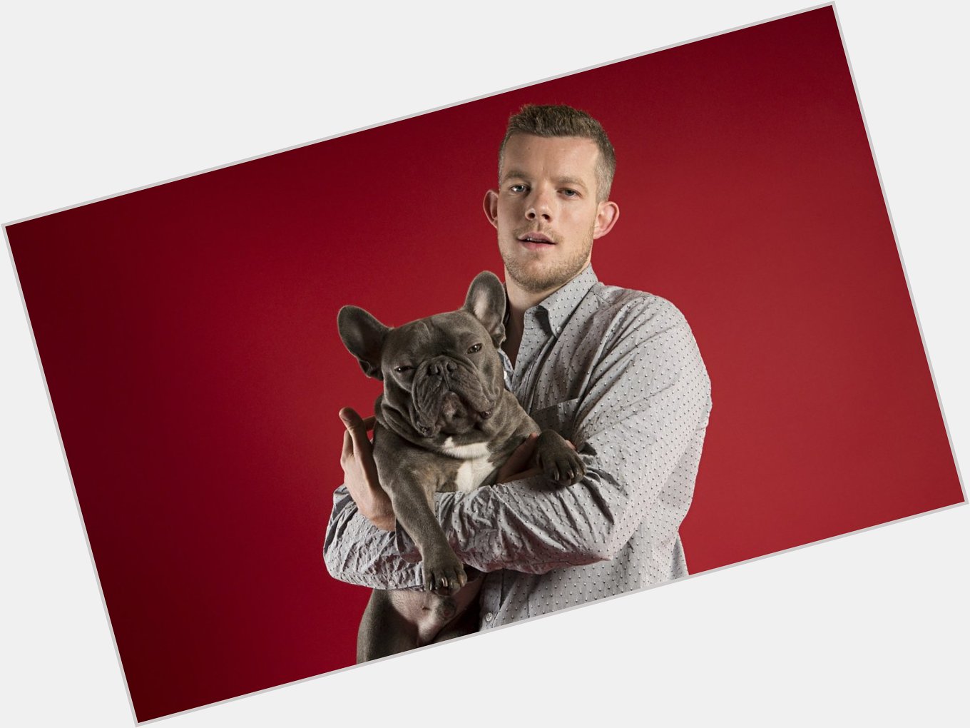 Happy Birthday to Russell Tovey. Here he is with a well cute puppy dog! 