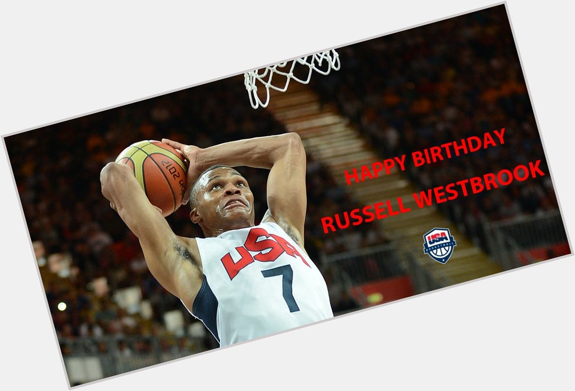 Join USA Basketball in wishing Olympic and World Cup gold medalist Russell Westbrook a very Happy Birthday! 