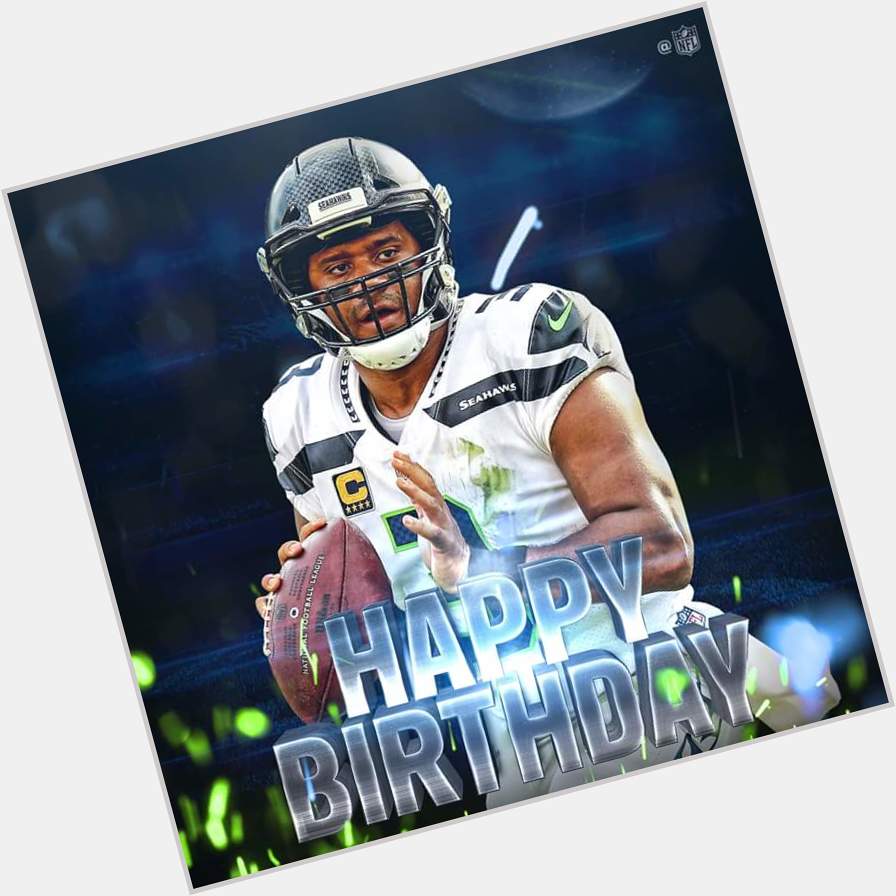 Happy late bday to a quarterback for the Seattle Seahawks Russell Wilson      
