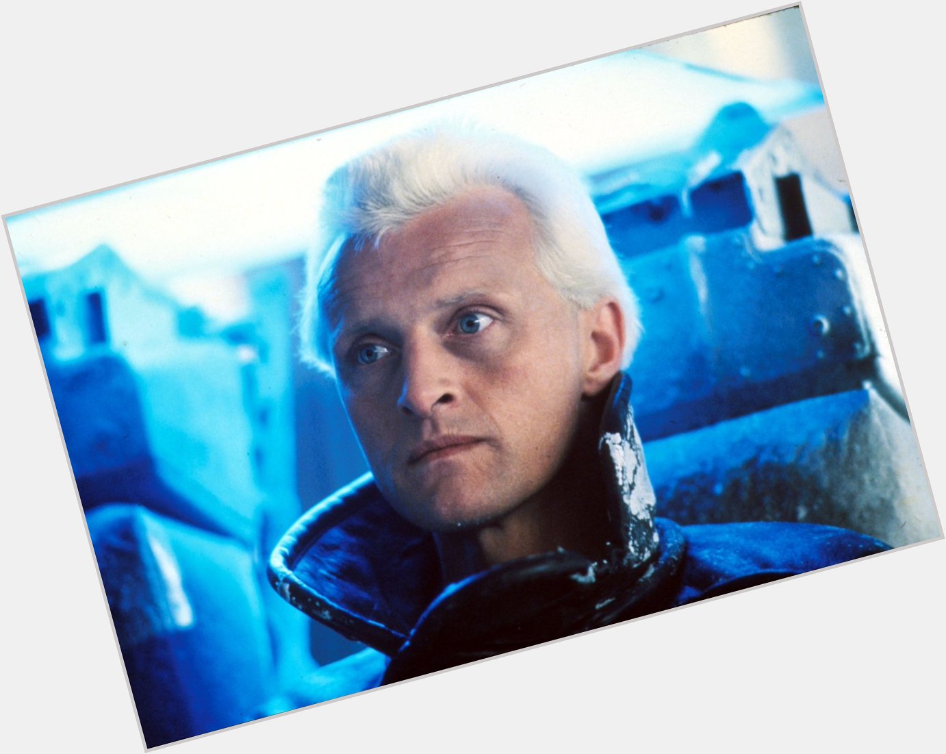 Happy birthday to Rutger Hauer. Photo from Blade Runner, 1982. 