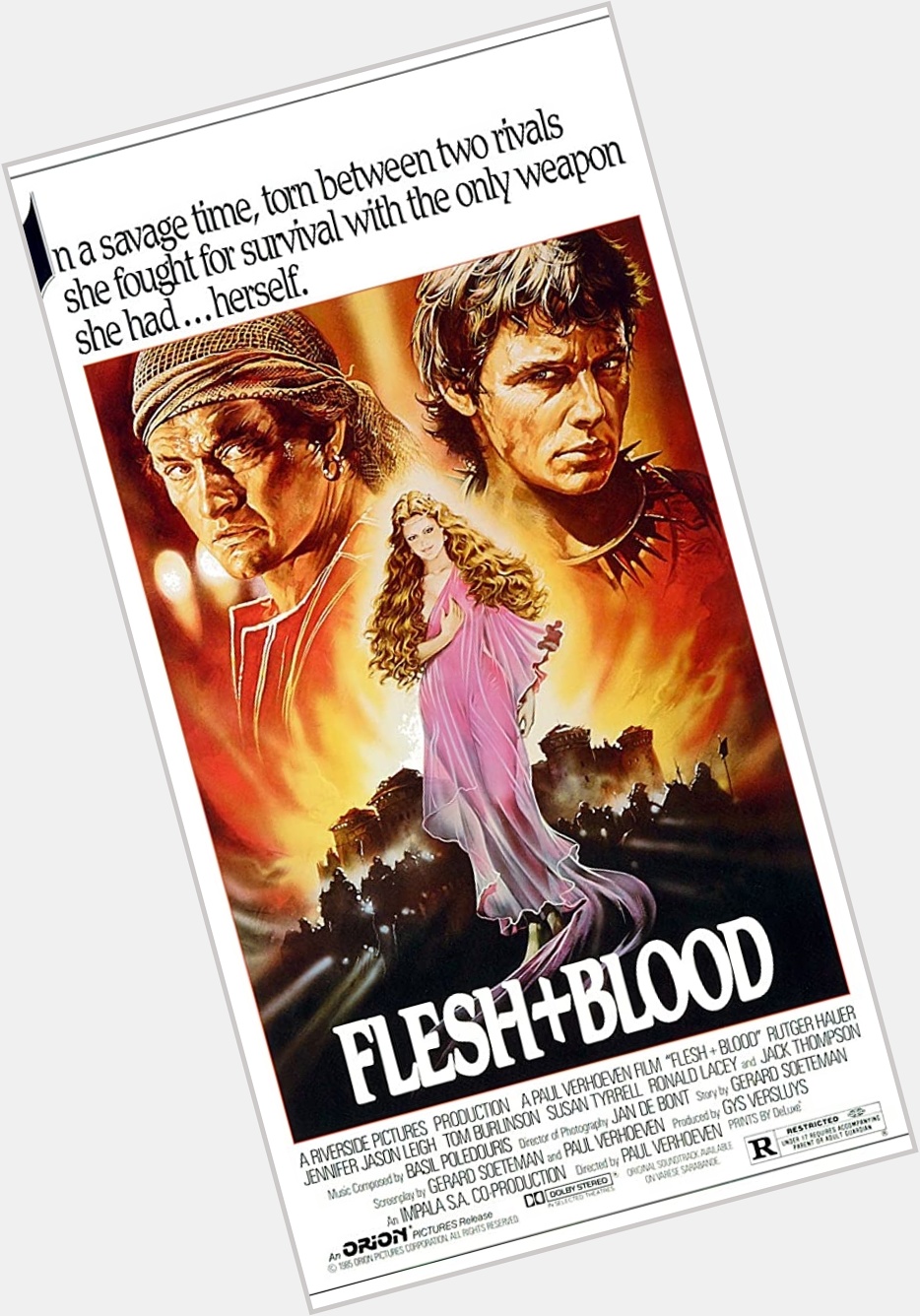  Flesh And Blood (1985)  Happy Birthday Rutger Hauer RIP ! 
