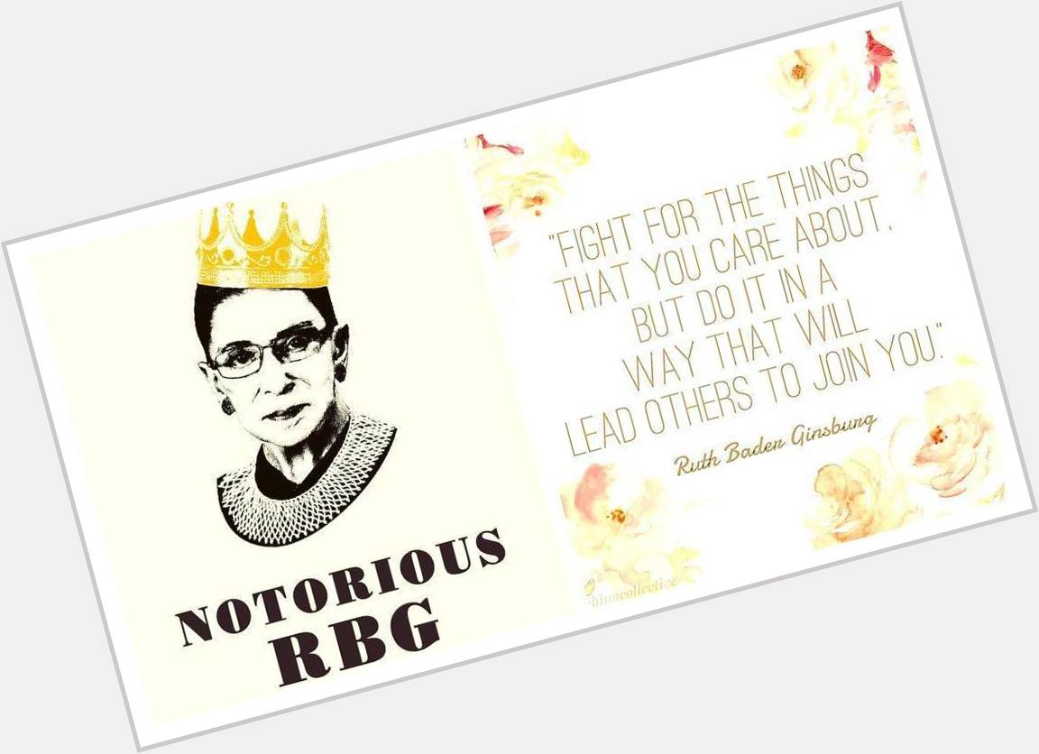 Happy Birthday to one of my favorite ladies, Justice Ruth Bader Ginsburg! Here\s to many m 