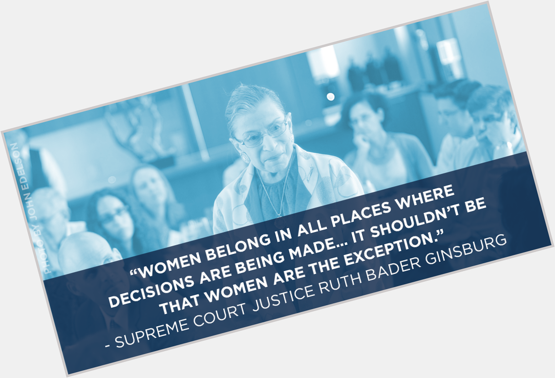 HAPPY BIRTHDAY to Supreme Court Justice Ruth Bader Ginsburg, the first woman to serve on our highest court! 