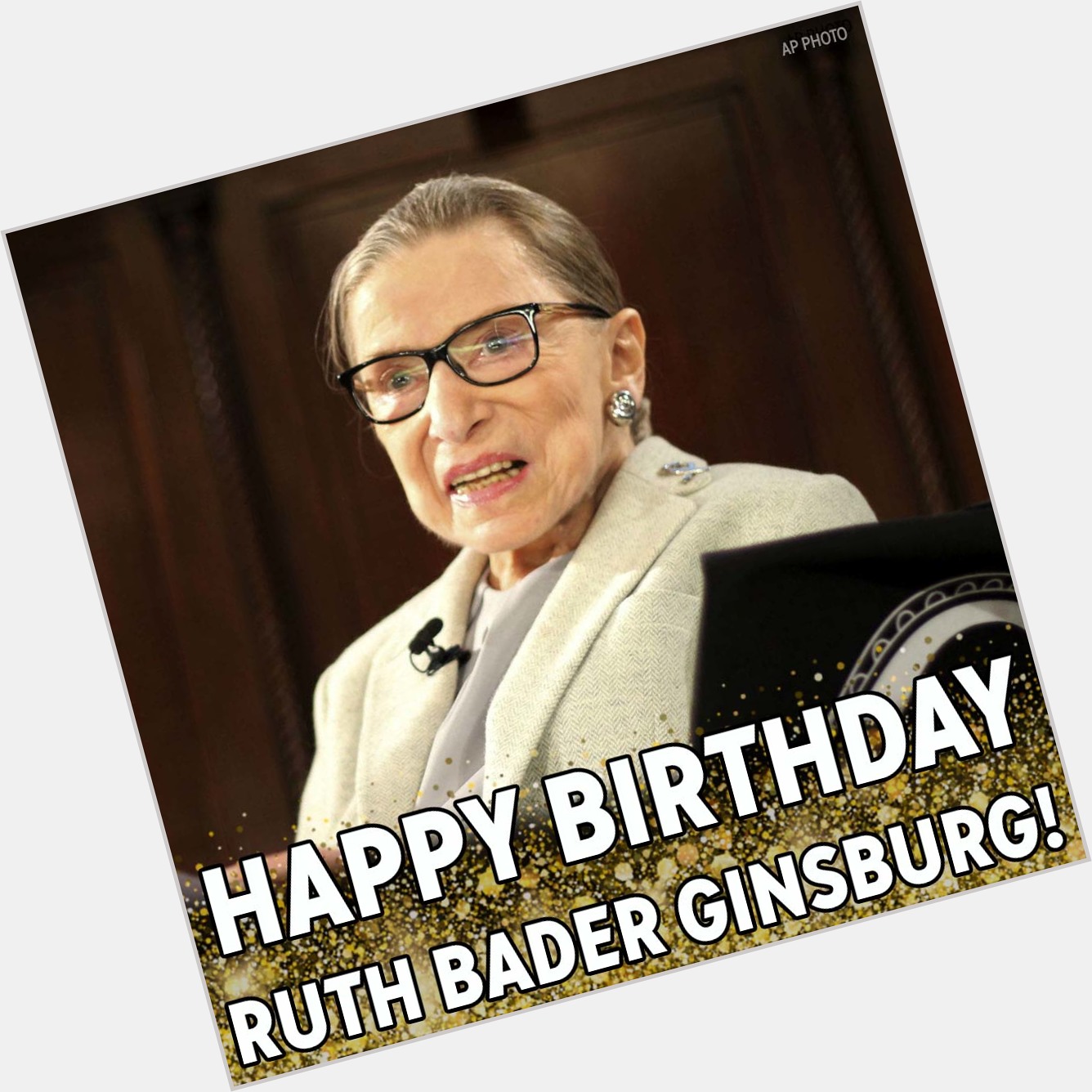 Happy Birthday, RBG! Supreme Court Justice Ruth Bader Ginsburg turns 86 today. 