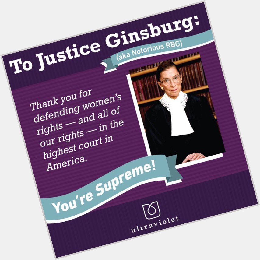 Happy 85th birthday to Justice Ruth Bader Ginsburg, Notorius RBG! 