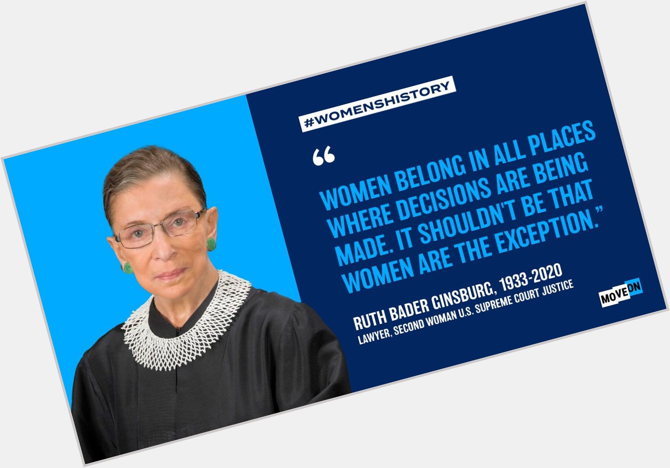 Happy Birthday Ruth Bader Ginsburg! We honor your memory this and always. Your legacy lives on. 