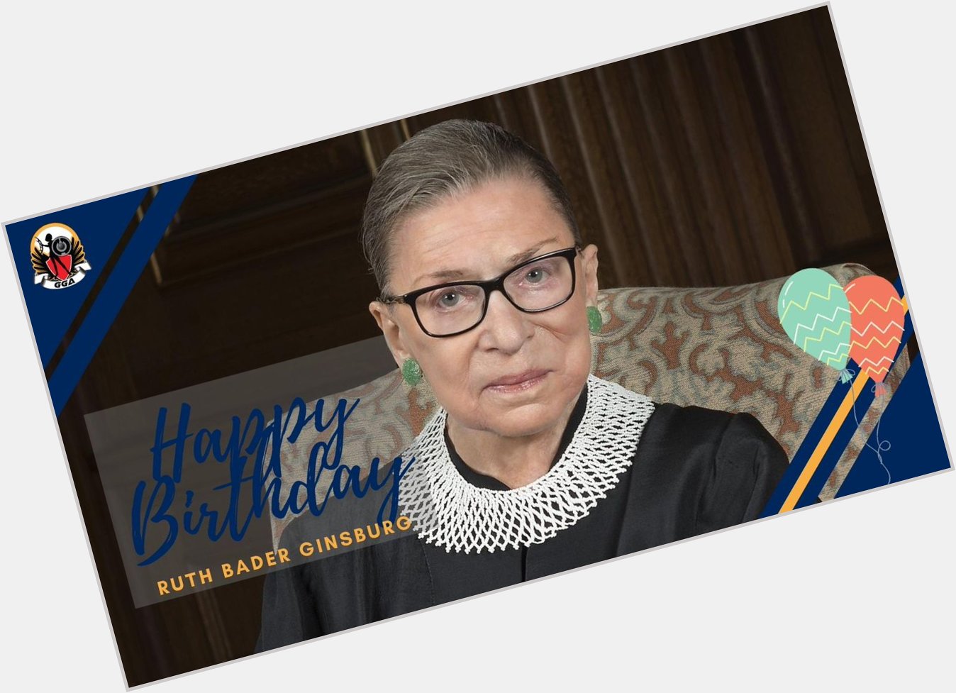 Happy Birthday to the late, great Ruth Bader Ginsburg!   