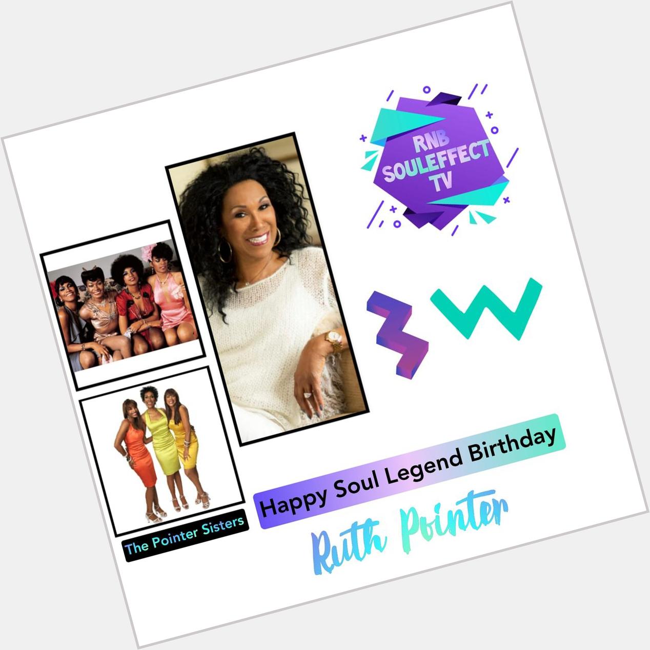 Happy Soul Legend Birthday
Ruth Pointer Member Of Grammy Award Group 