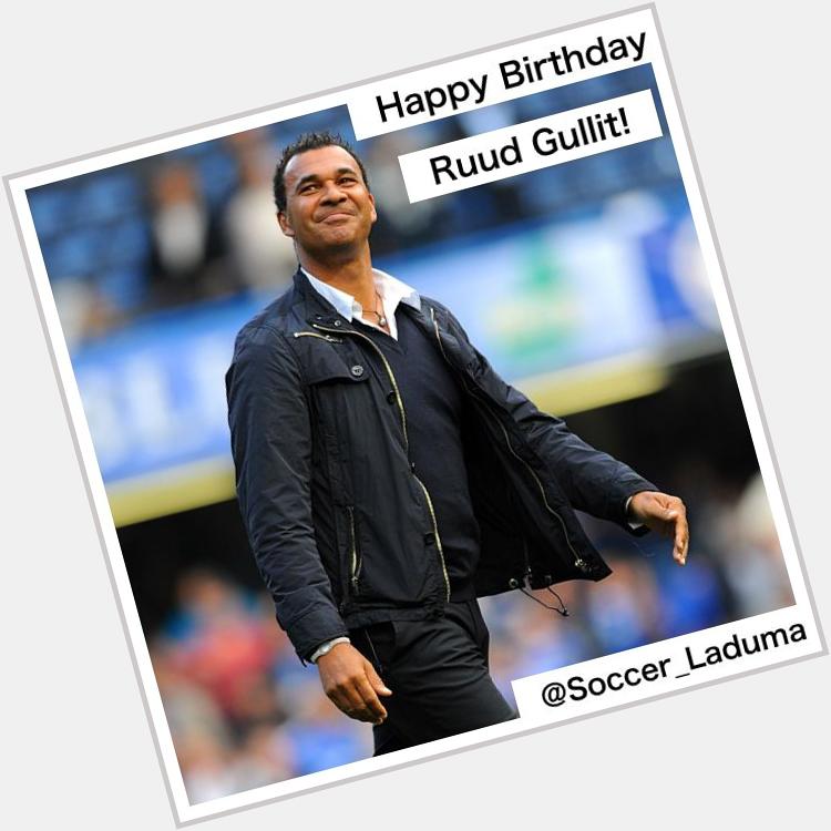 Today we say Happy Birthday to Dutch football legend Ruud Gullit! Have a great day! 