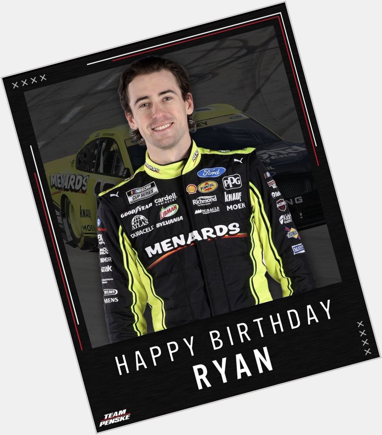 What do you know? I have the same birthday as Ryan Blaney! Happy Birthday, 