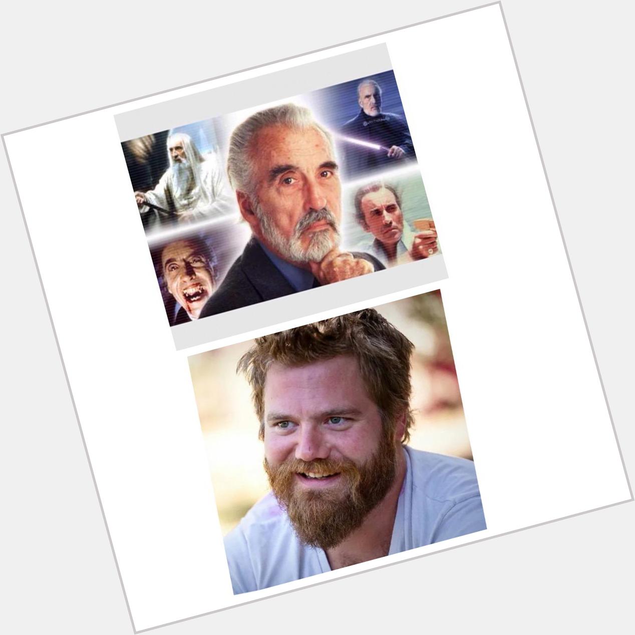 Rest in Peace Christopher lee and happy birthday and rest in peace Ryan Dunn 