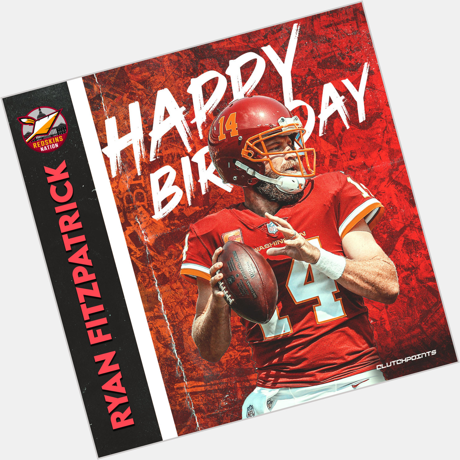Join Redskins Nation in greeting Ryan Fitzpatrick a happy 39th birthday! 