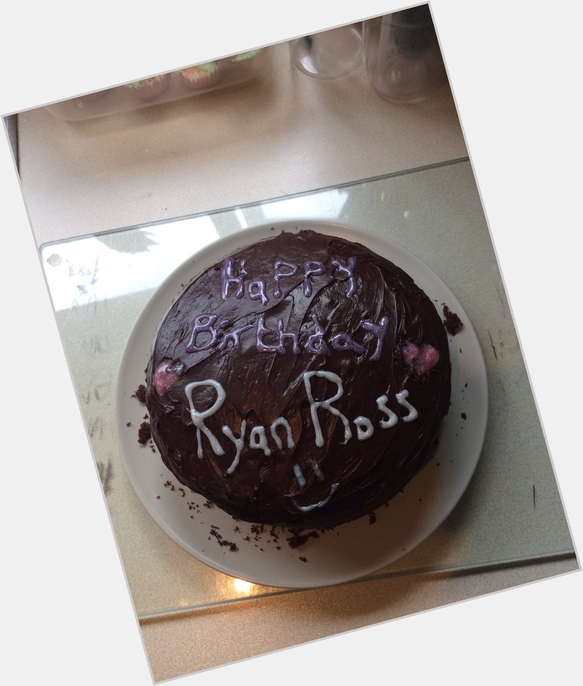  yes. Me and my sister decided to make a cake   Again, happy birthday Ryan Ross 