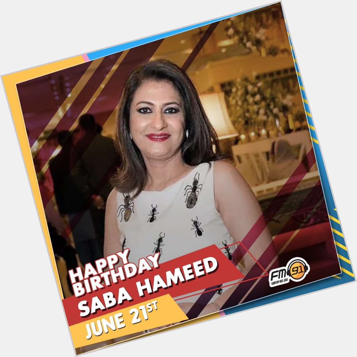 Wishing Saba Hameed a very Happy Birthday 